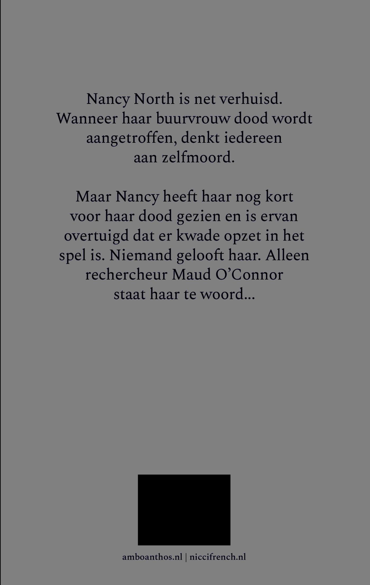 Achterkant van Stemmen in het duister
