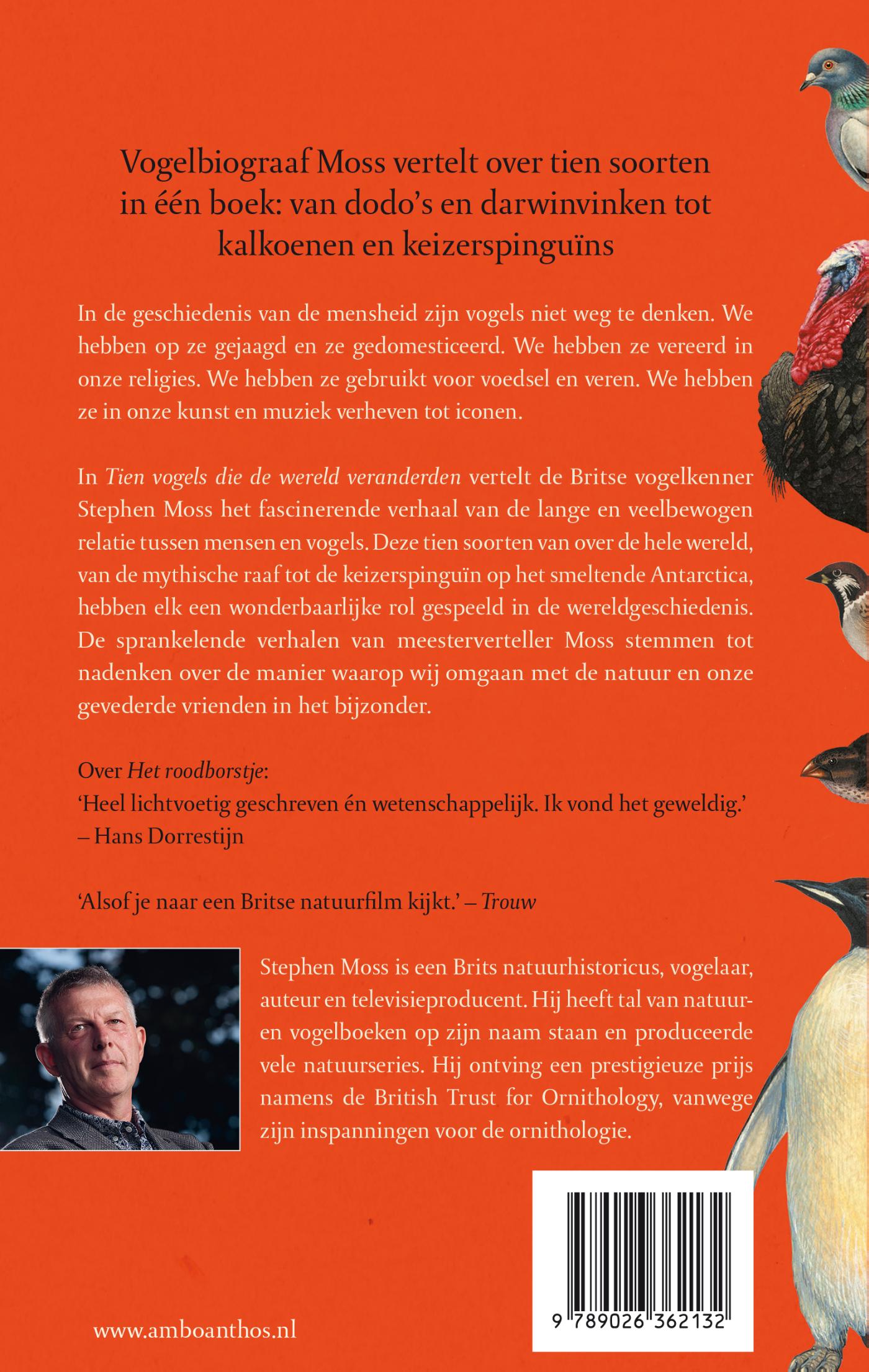 Achterkant van Tien vogels die de wereld veranderden