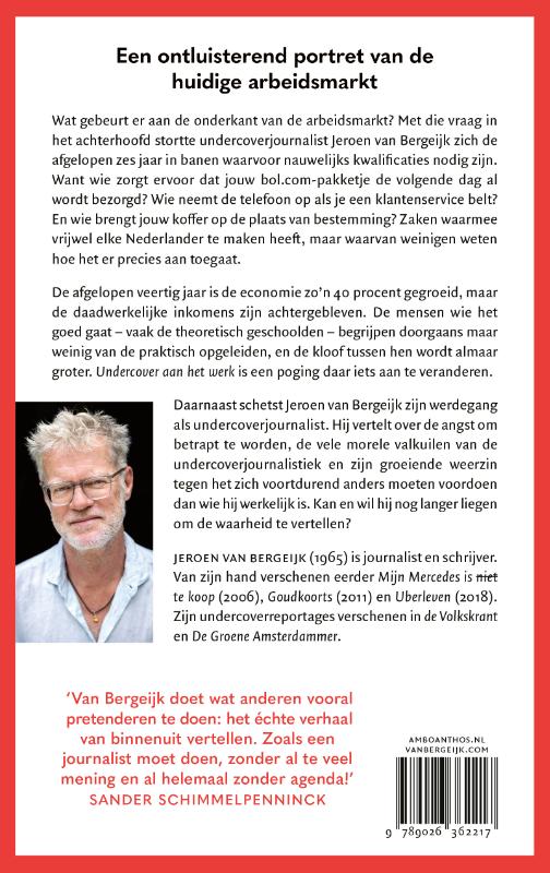 Achterkant van Undercover aan het werk