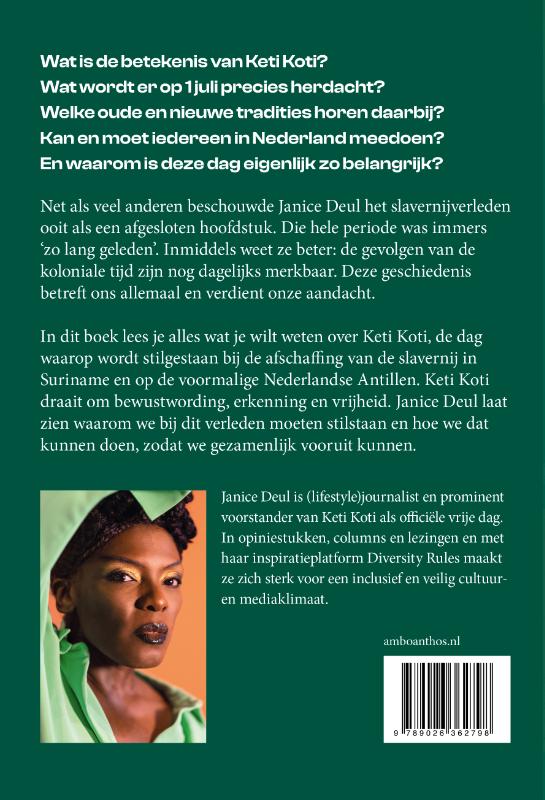 Achterkant van Keti Koti