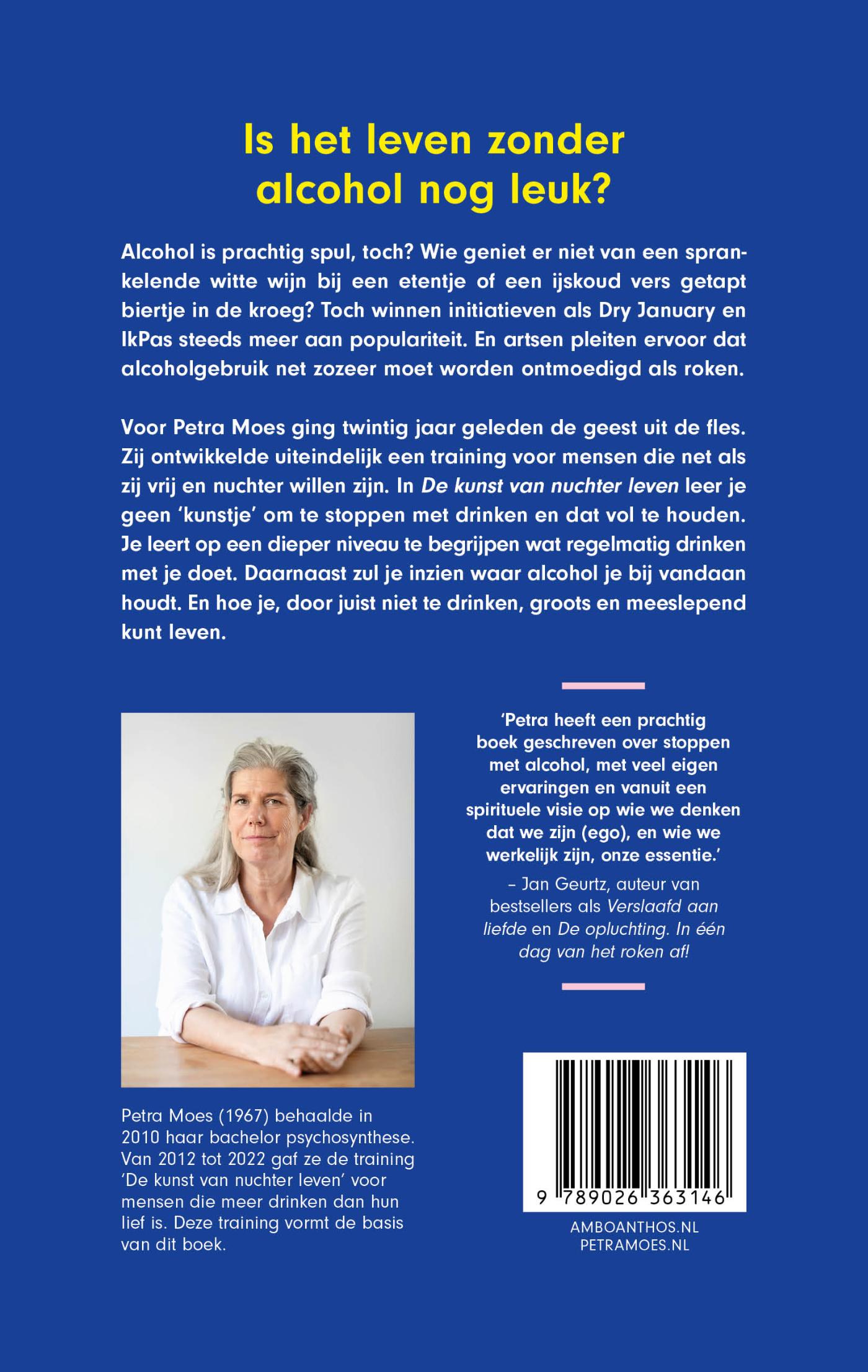 Achterkant van De kunst van nuchter leven