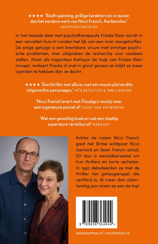 Achterkant van Dinsdag is voorbij