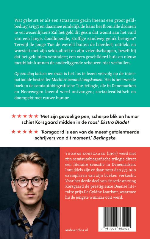 Achterkant van Op een dag lachen we erom
