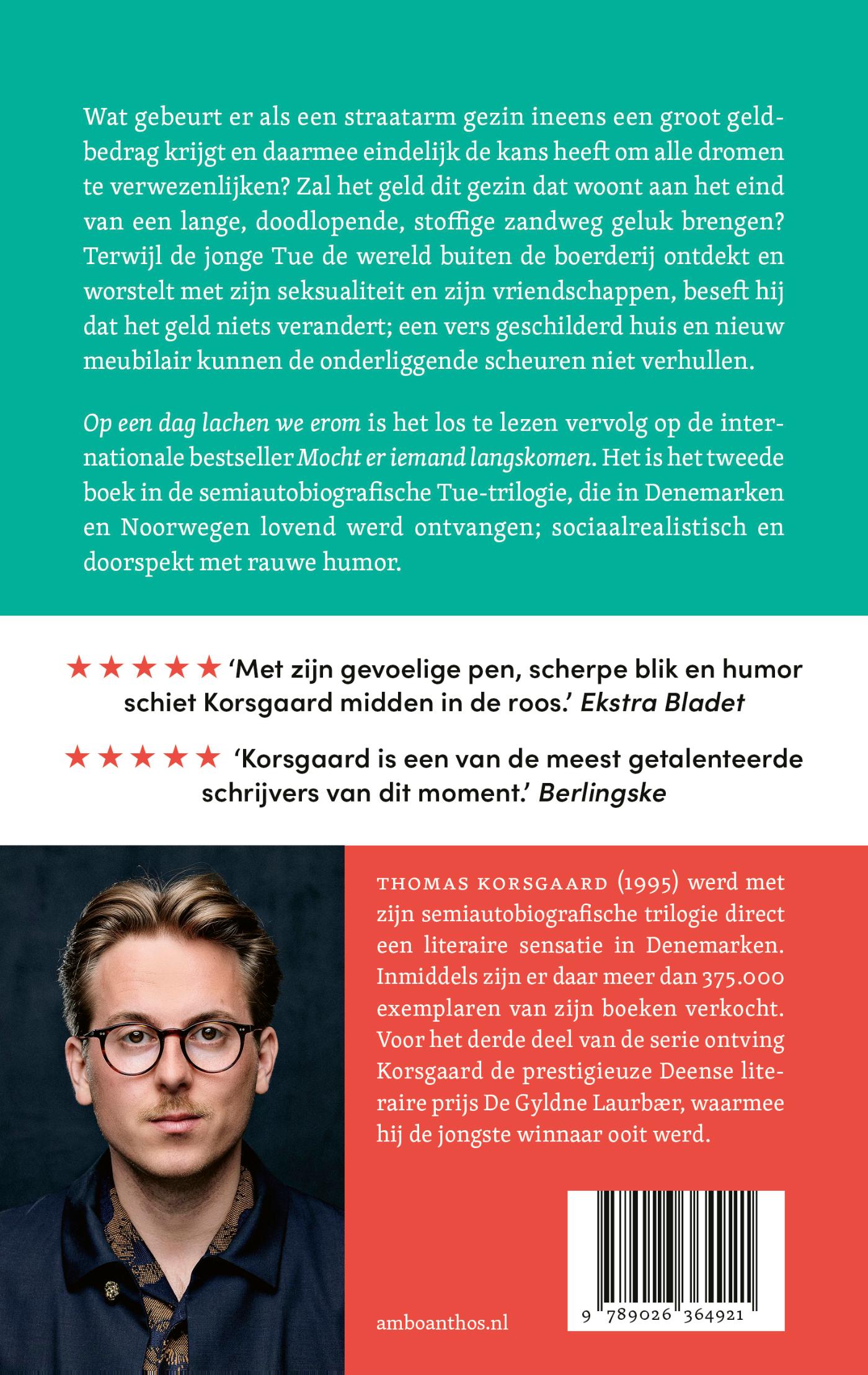 Achterkant van Op een dag lachen we erom