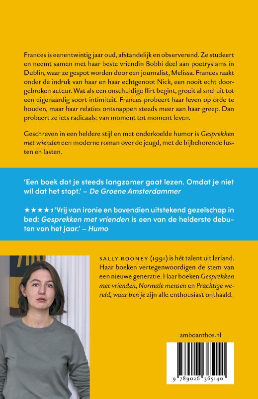 Achterkant van Gesprekken met vrienden
