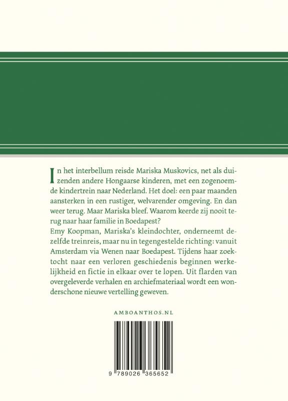 Achterkant van Kindertrein uit Boedapest