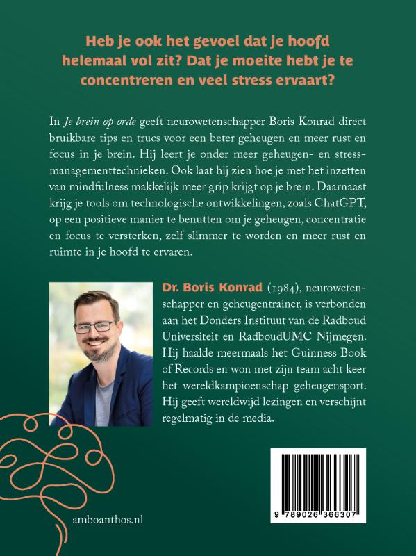 Achterkant van Je brein op orde