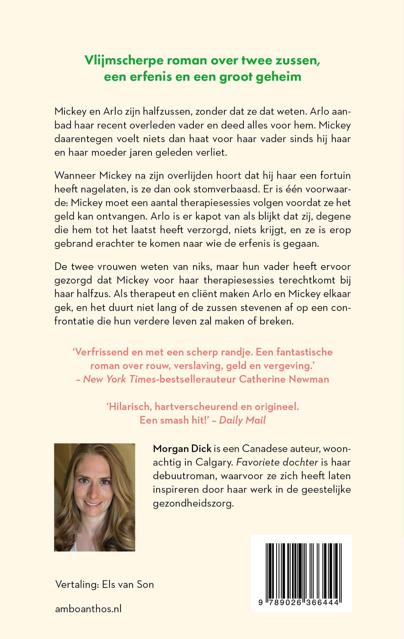 Achterkant van Favoriete dochter