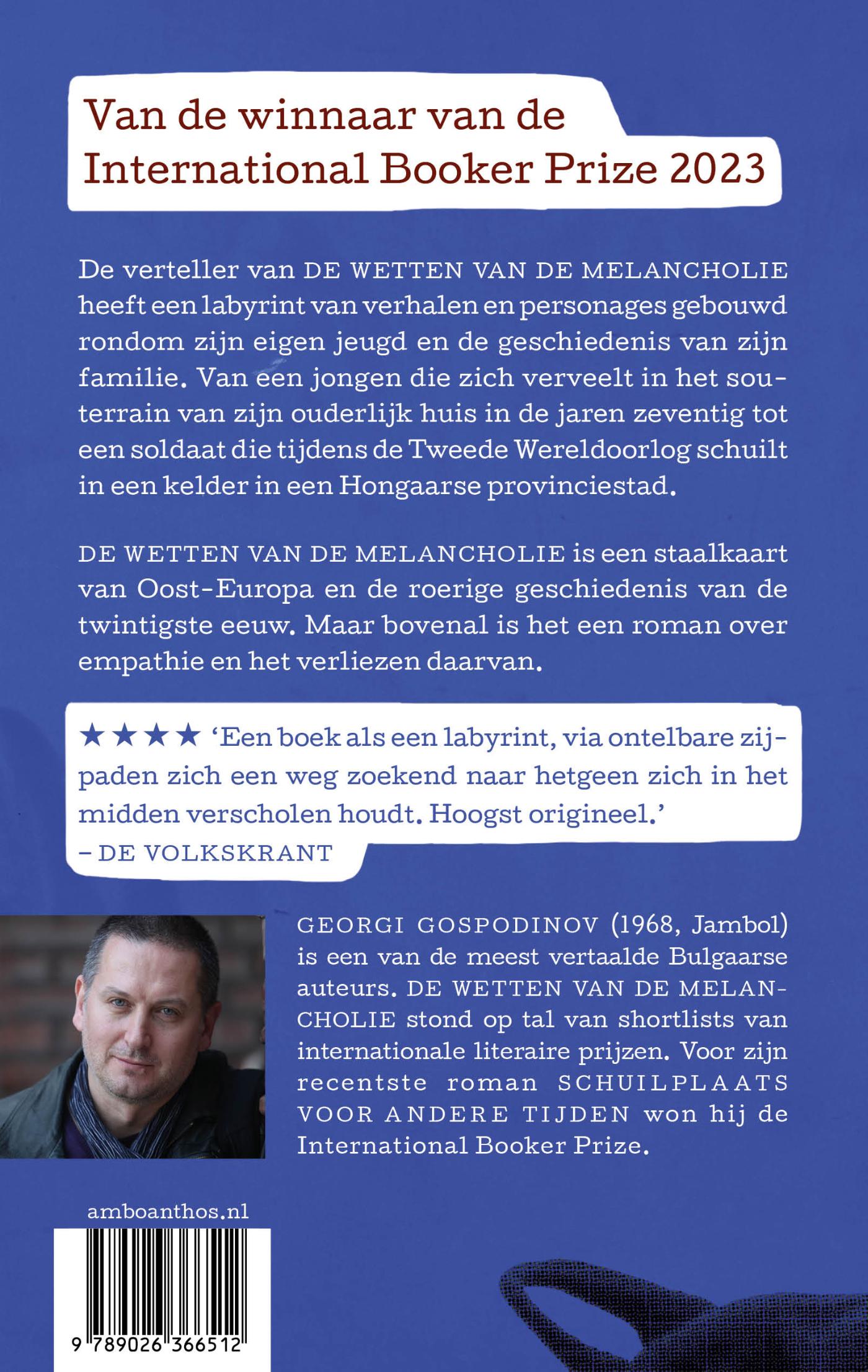 Achterkant van De wetten van de melancholie