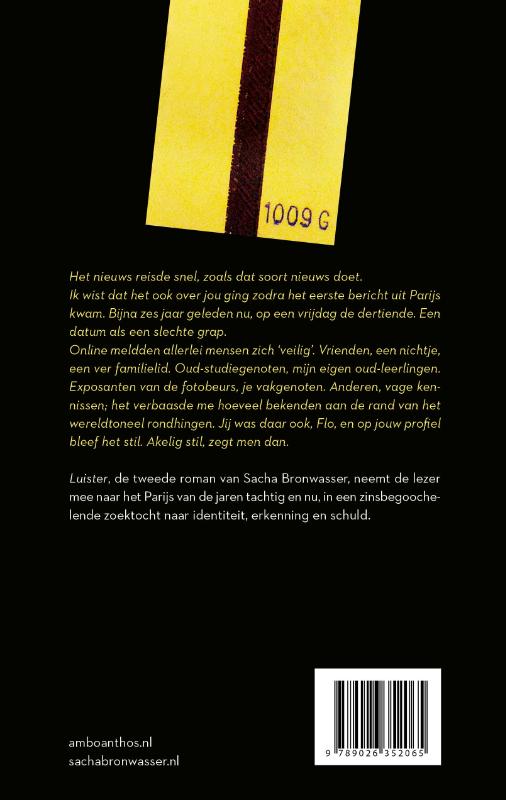 Achterkant van Luister