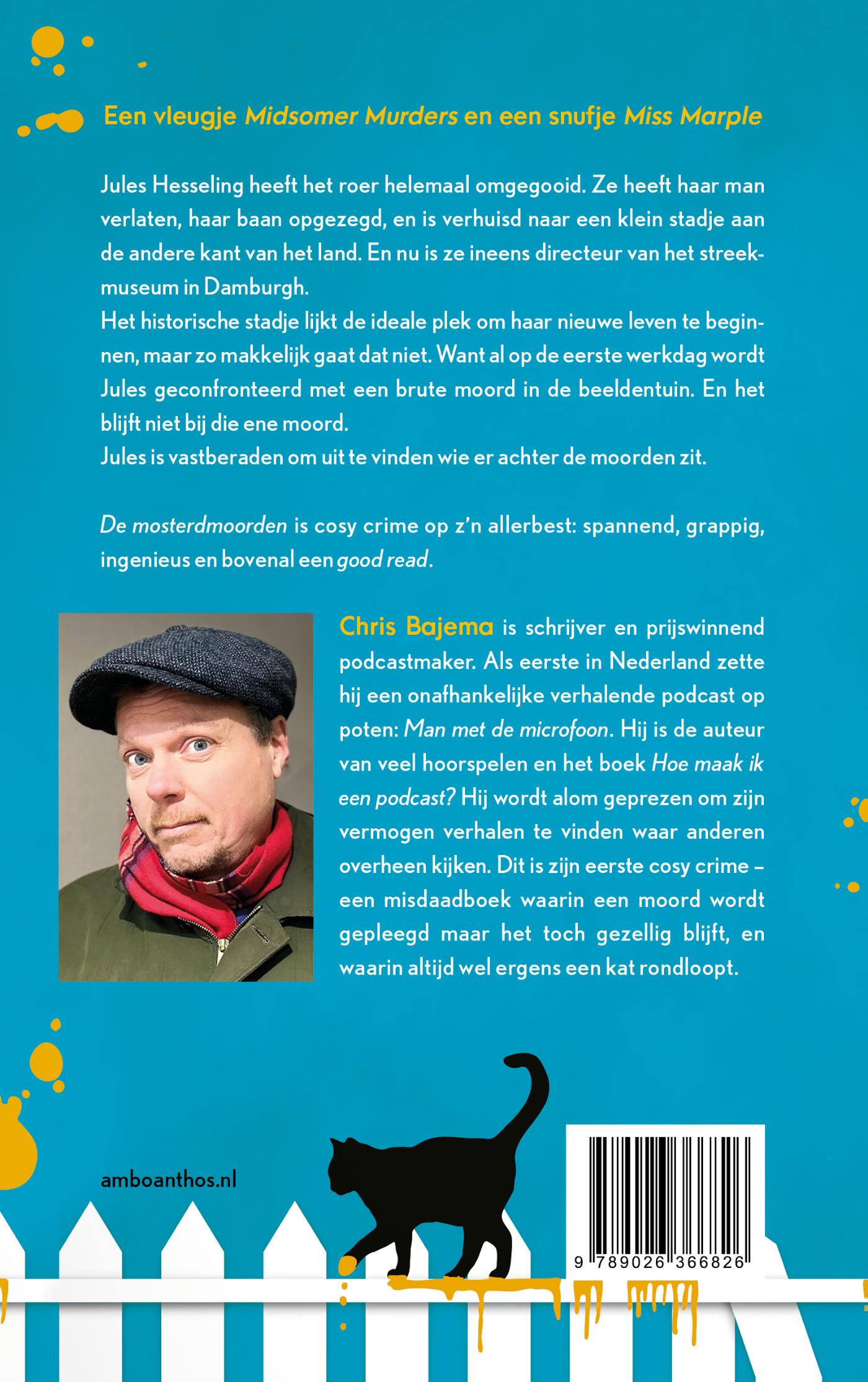 Achterkant van De mosterdmoorden