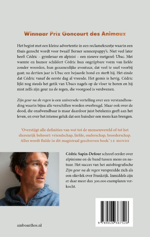 Achterkant van Zijn geur na de regen