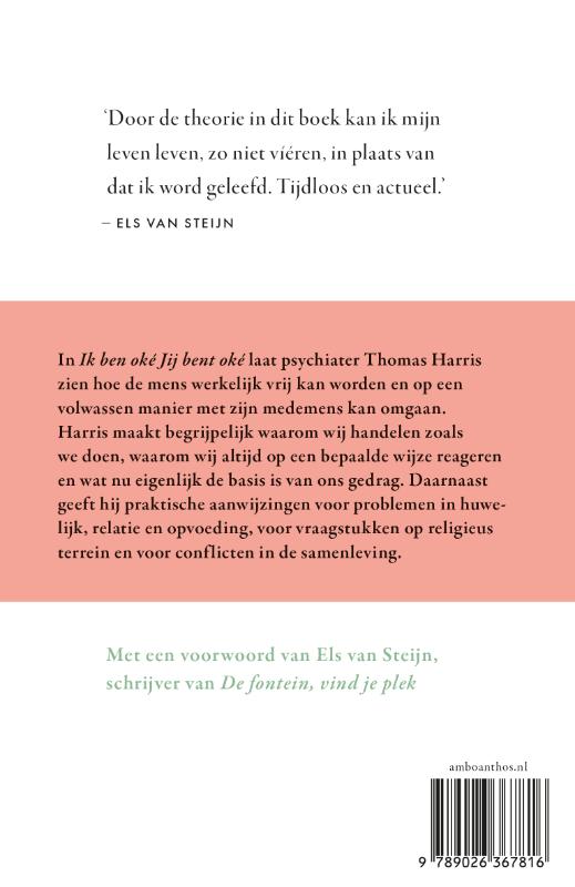 Achterkant van Ik ben oké Jij bent oké