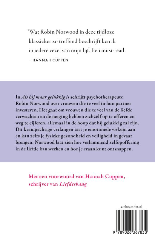 Achterkant van Als hij maar gelukkig is