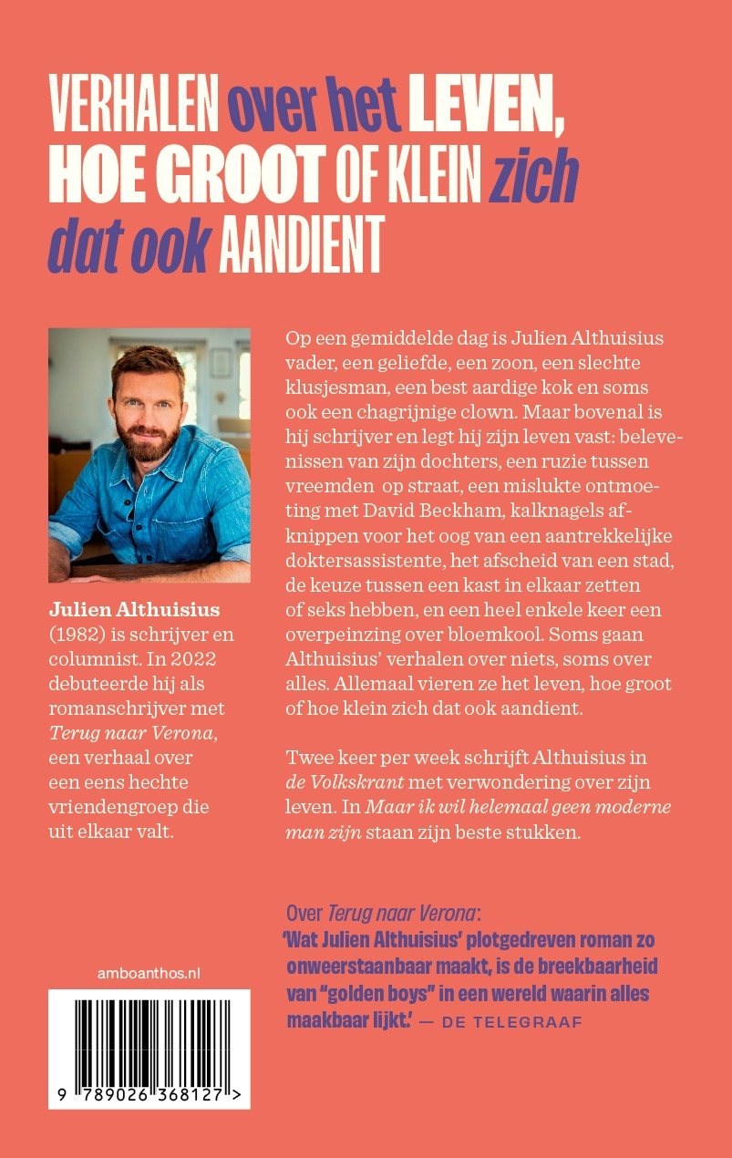 Achterkant van Maar ik wil helemaal geen moderne man zijn