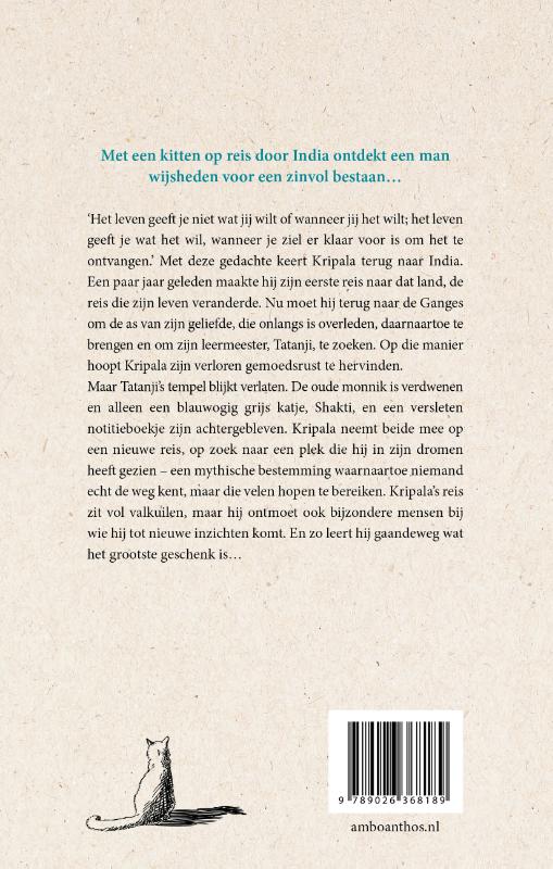 Achterkant van De grijze kitten en de monnik