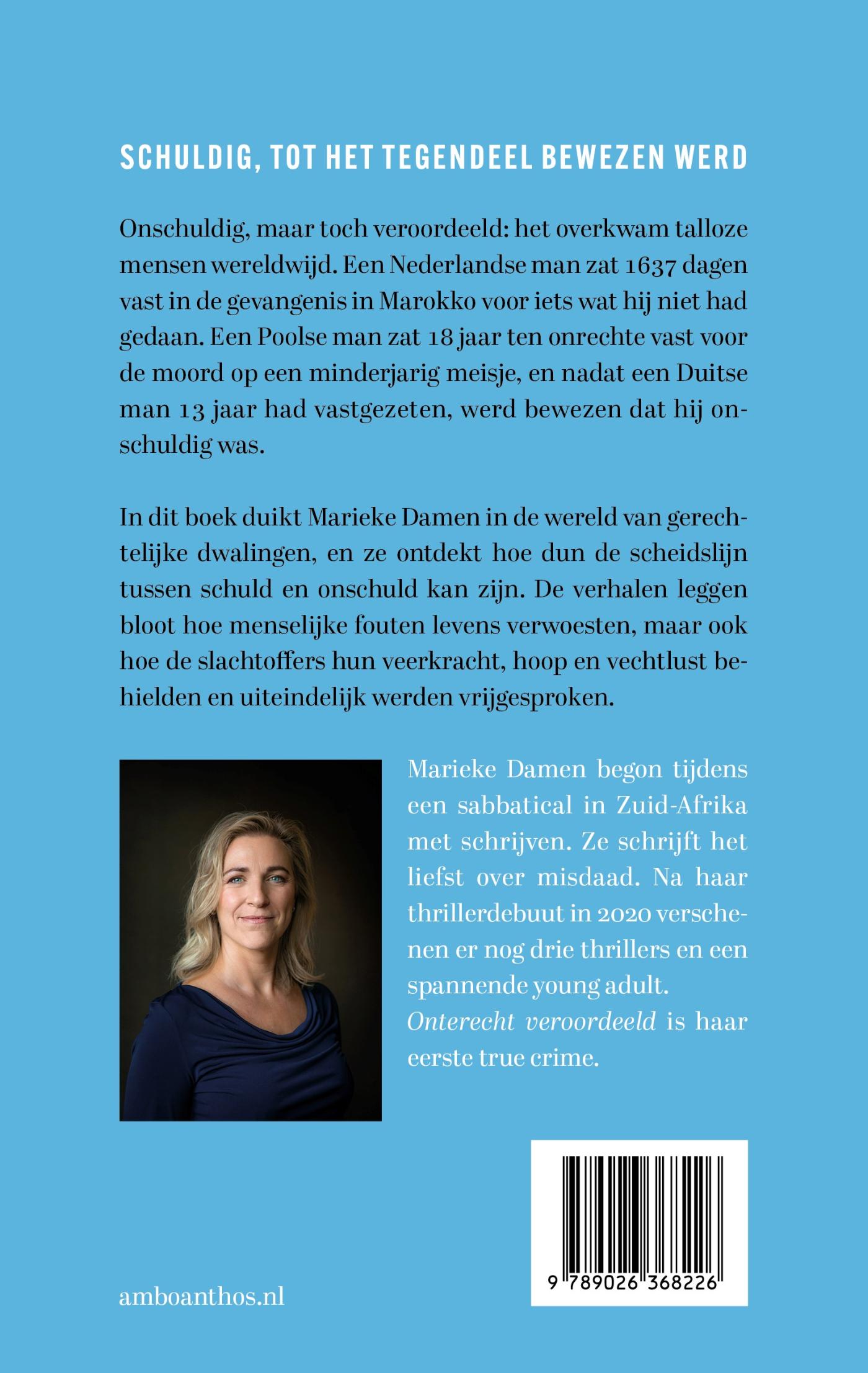 Achterkant van Onterecht veroordeeld