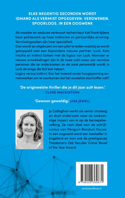 Achterkant van In een oogwenk