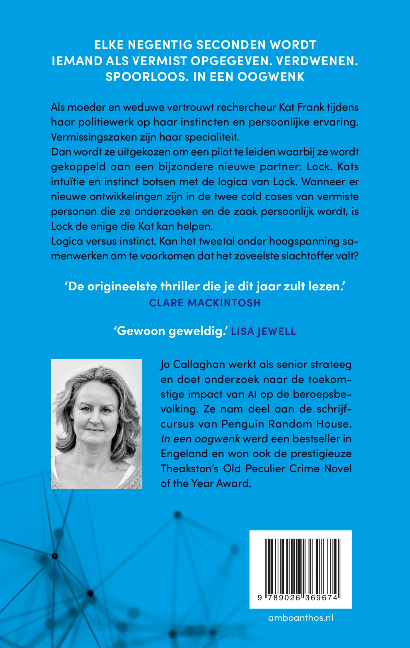 Achterkant van In een oogwenk
