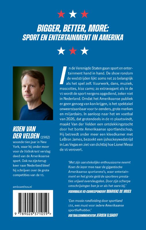 Achterkant van De grote Amerikaanse sportshow