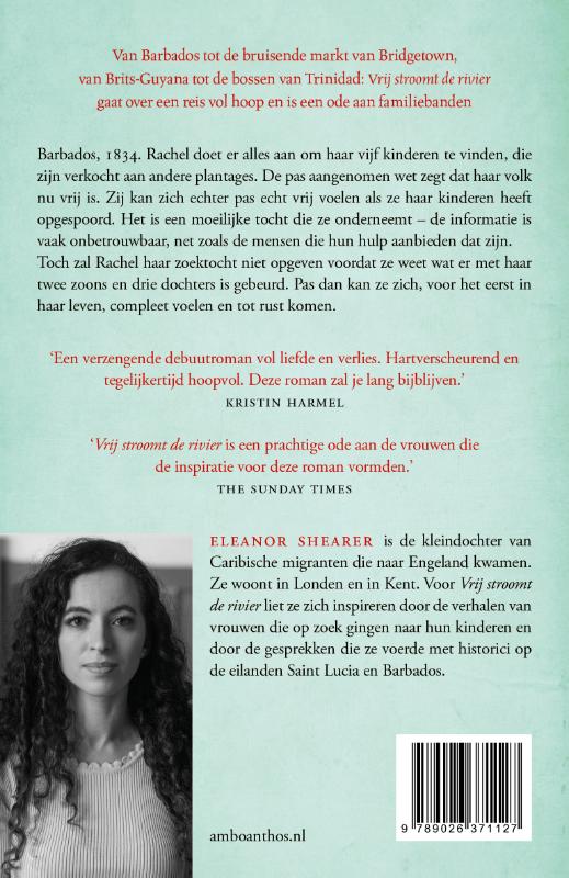 Achterkant van Vrij stroomt de rivier