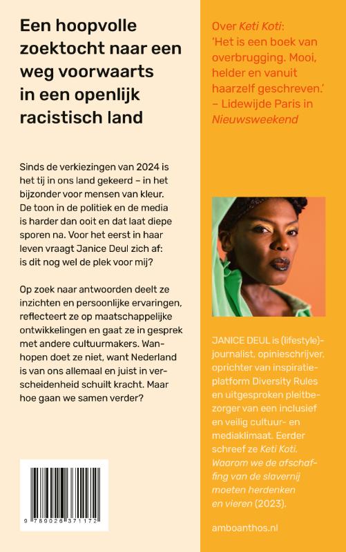 Achterkant van Kan ik nog thuis zijn in dit land