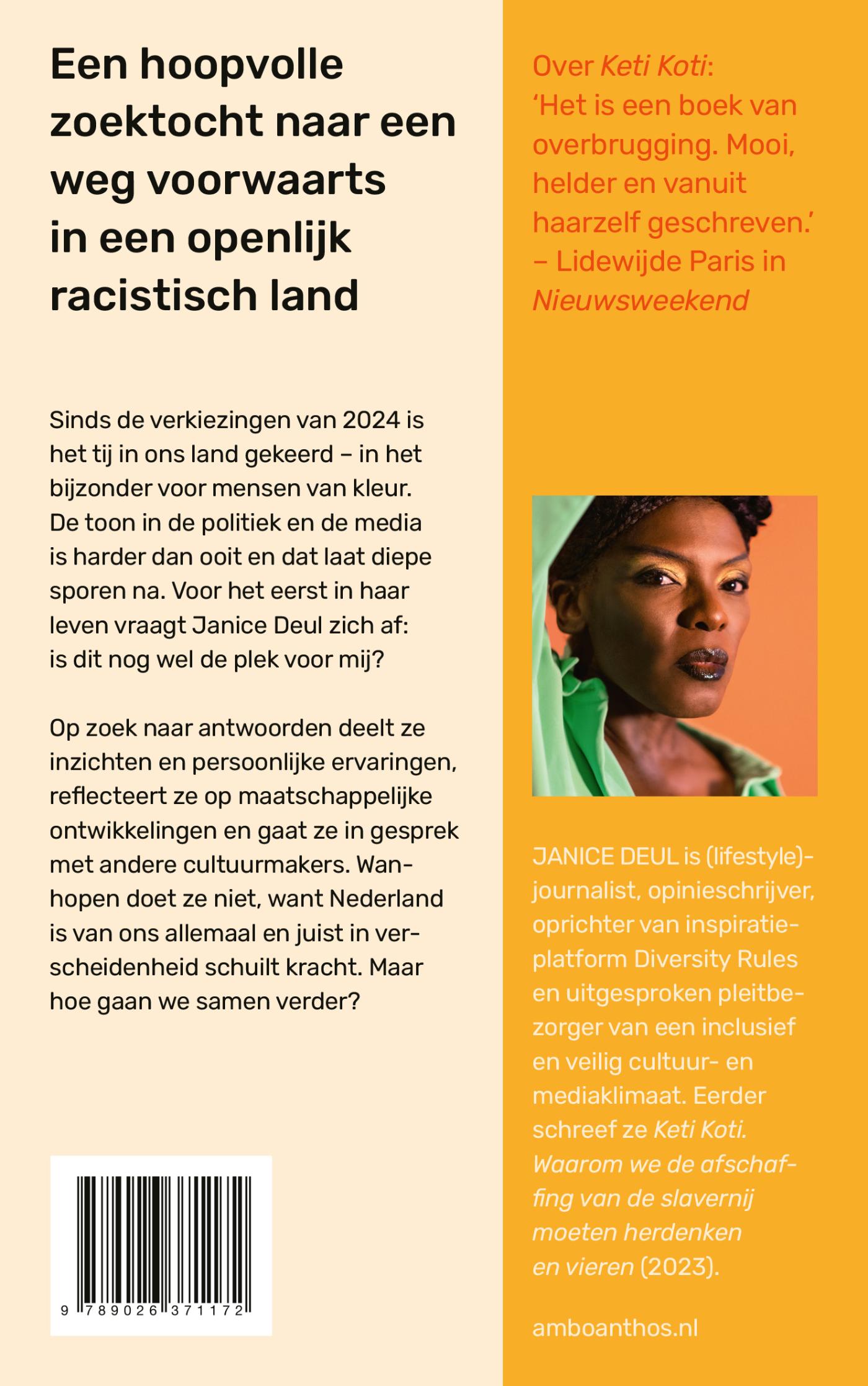 Achterkant van Kan ik nog thuis zijn in dit land