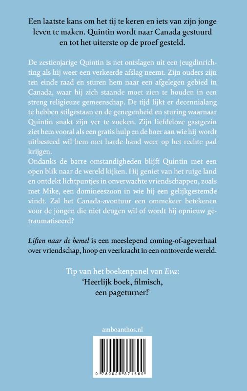 Achterkant van Liften naar de hemel