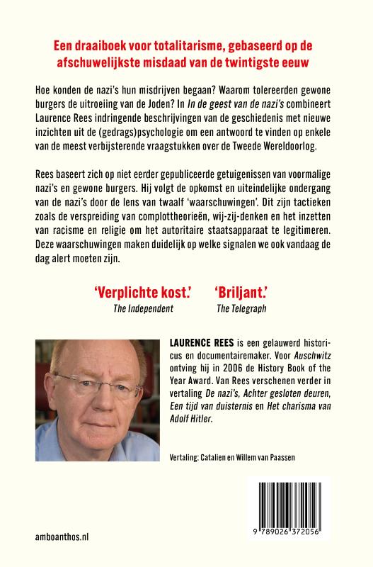 Achterkant van In de geest van de nazi's