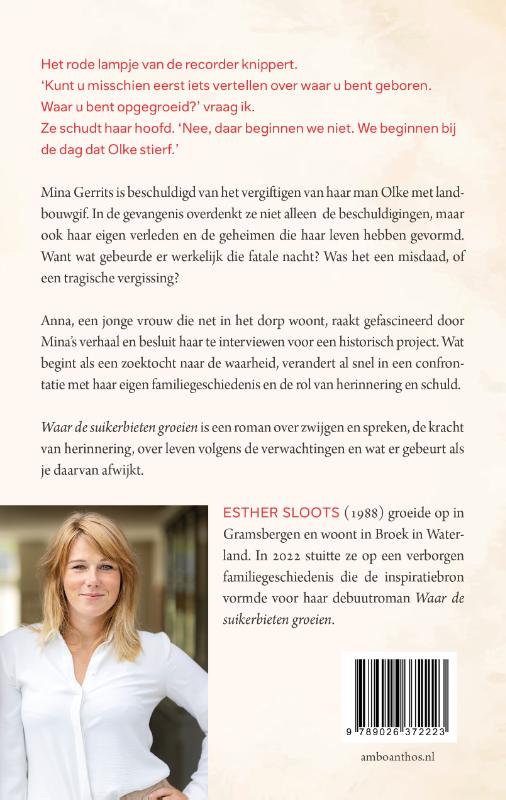 Achterkant van Waar de suikerbieten groeien