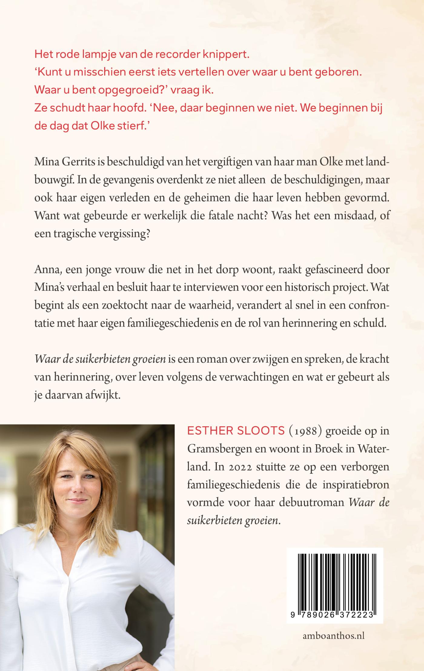 Achterkant van Waar de suikerbieten groeien