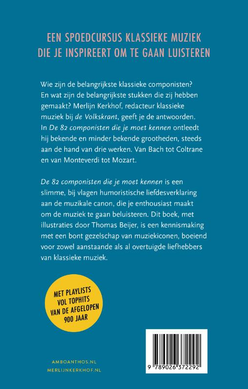 Achterkant van De 82 componisten die je moet kennen