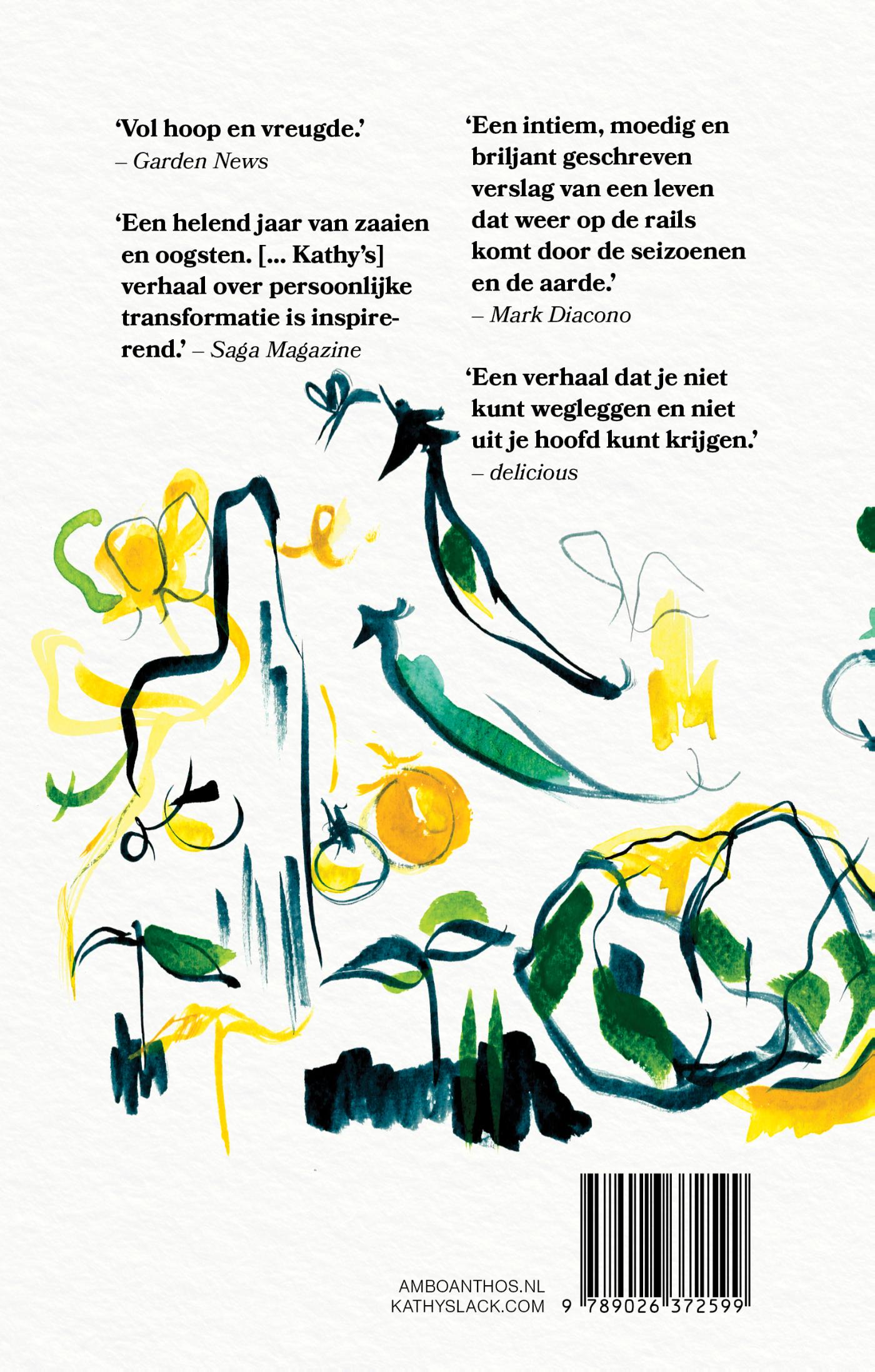 Achterkant van Handen in de aarde
