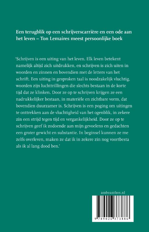 Achterkant van Op weg naar het heden