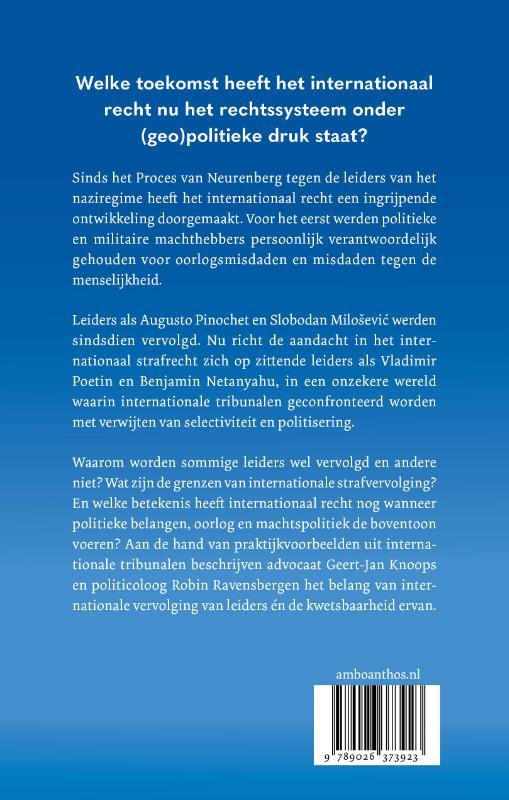 Achterkant van Leiders voor het gerecht