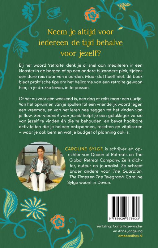 Achterkant van Een moment voor jezelf