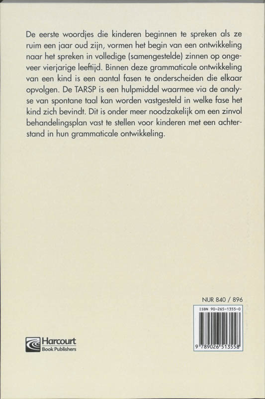 Achterkant van TARSP