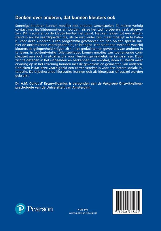 Achterkant van Het blauwe boek