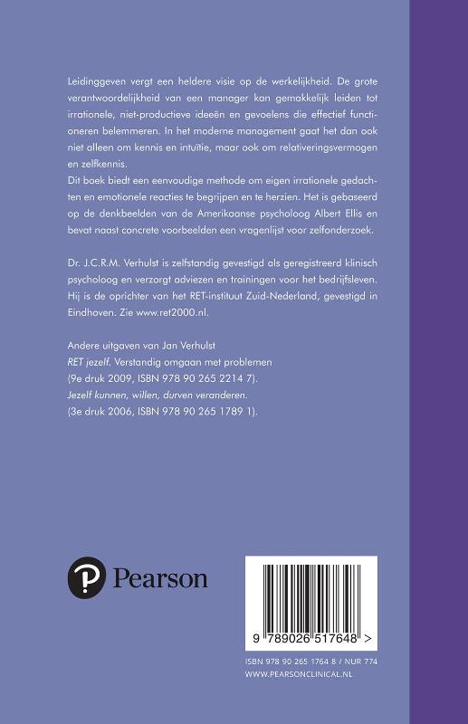 Achterkant van Rationeel Emotief Management