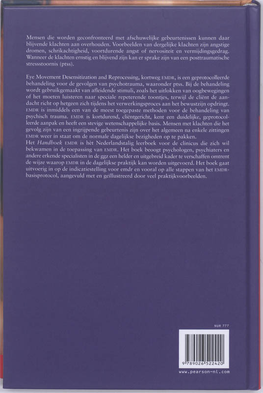 Achterkant van Handboek EMDR