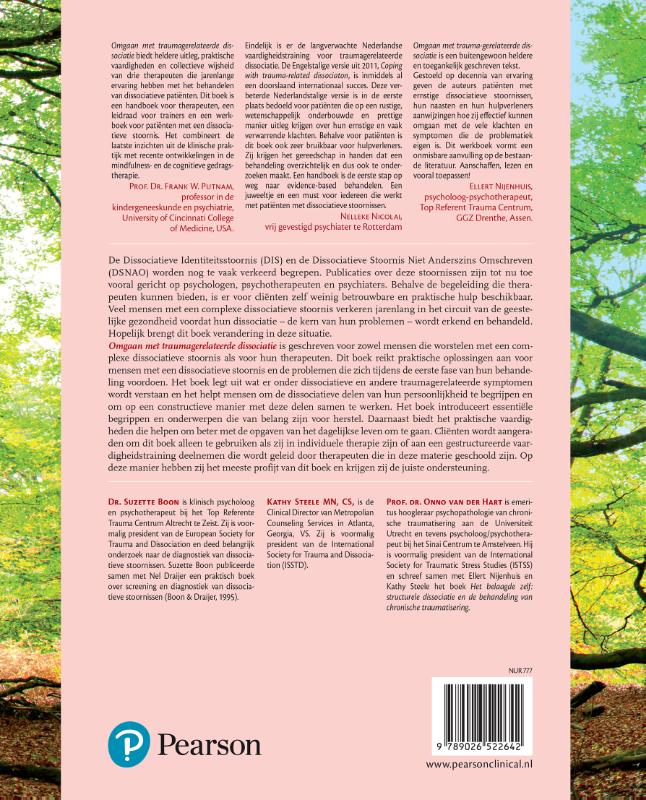 Achterkant van Omgaan met traumagerelateerde dissociatie