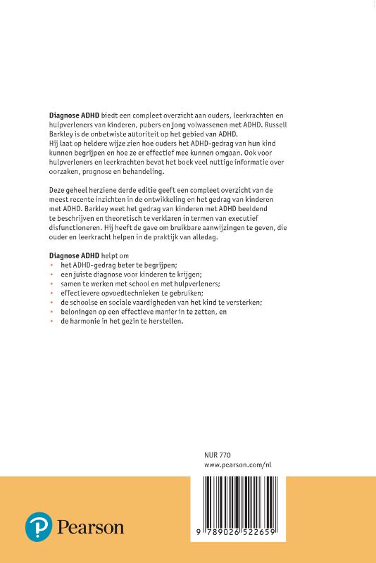 Achterkant van Diagnose ADHD