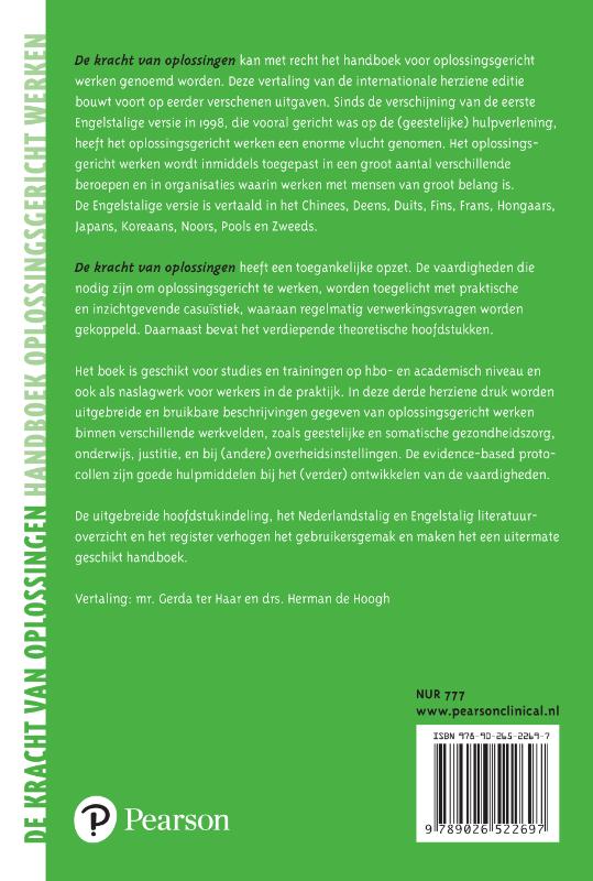 Achterkant van De kracht van oplossingen