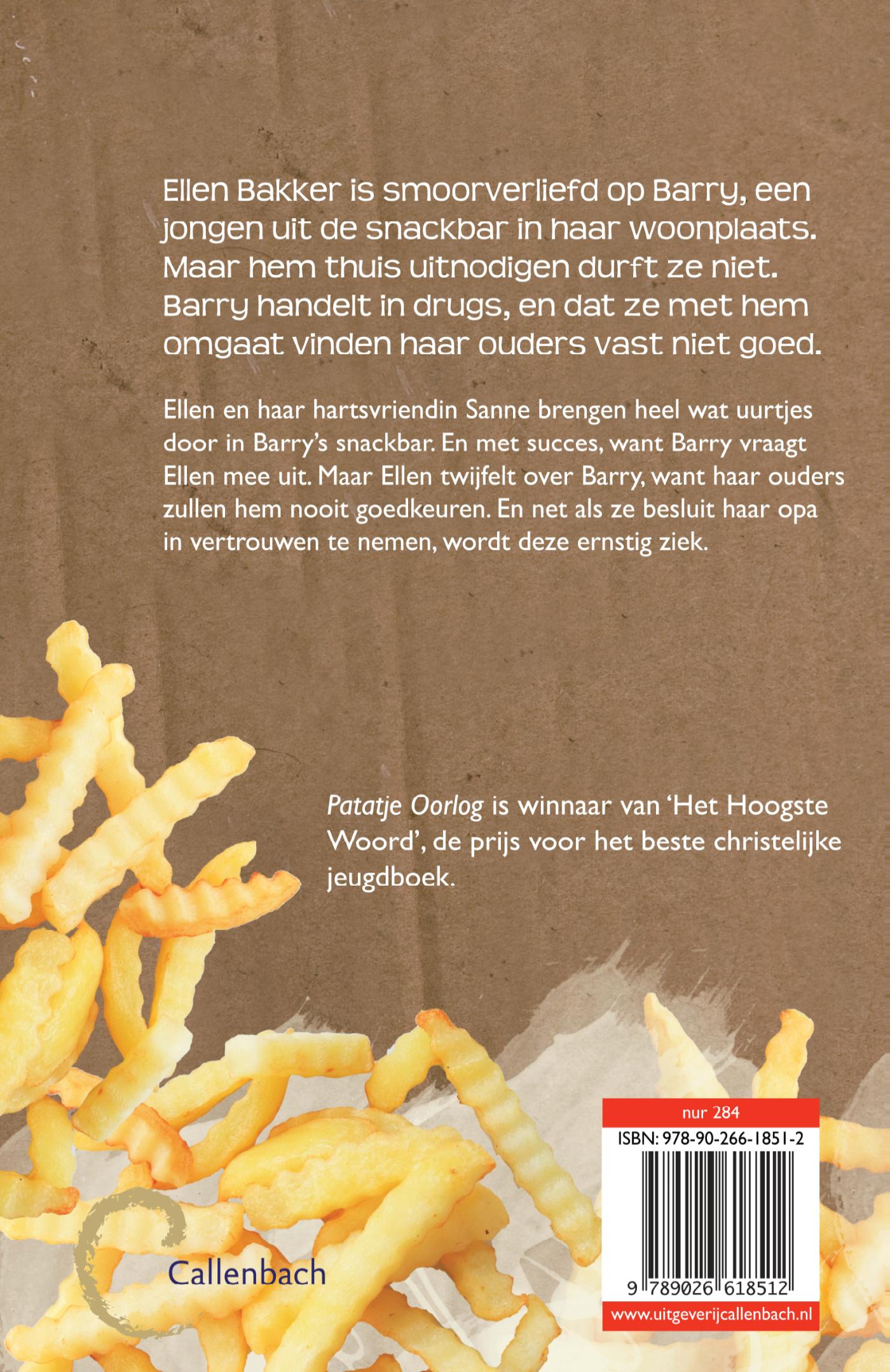 Achterkant van Patatje Oorlog