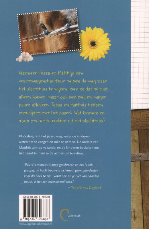 Achterkant van Paard ontsnapt
