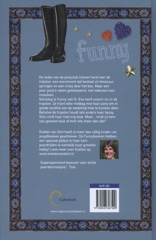 Achterkant van Funny's wedstrijd