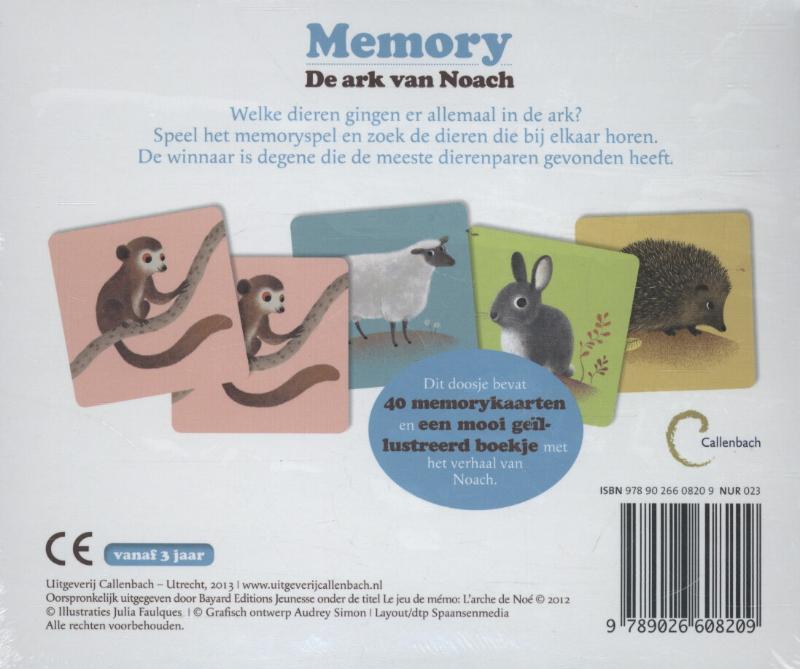 Achterkant van Memory: de ark van Noach