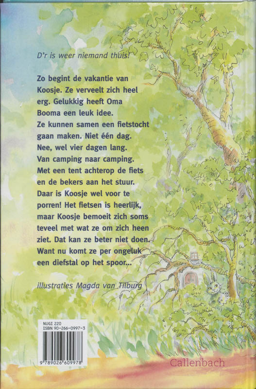 Achterkant van Op de fiets met oma Booma