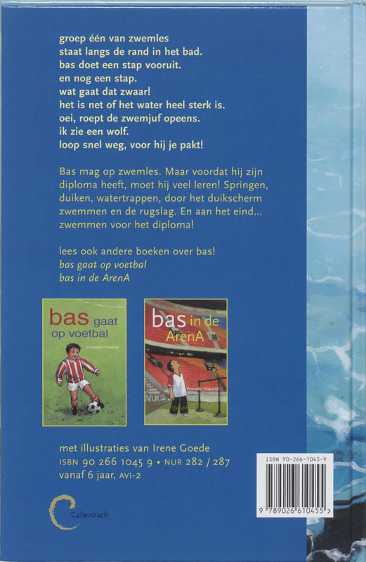 Achterkant van Bas en het Zwem-ABC