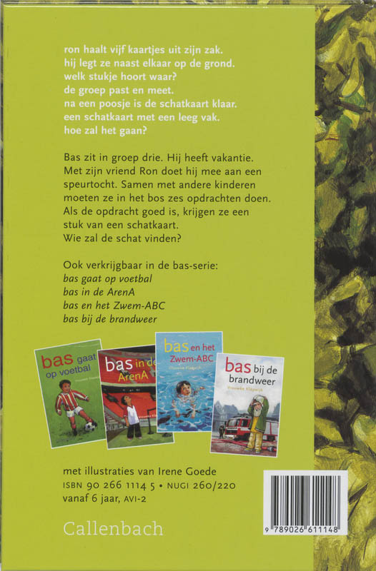 Achterkant van Bas vindt de schat